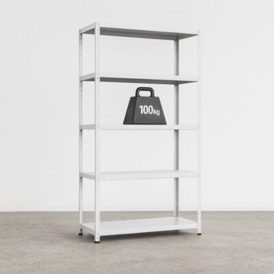 Regał magazynowy skręcany RMM 201 - 200 x 90 x 60 cm, 100 kg na półkę