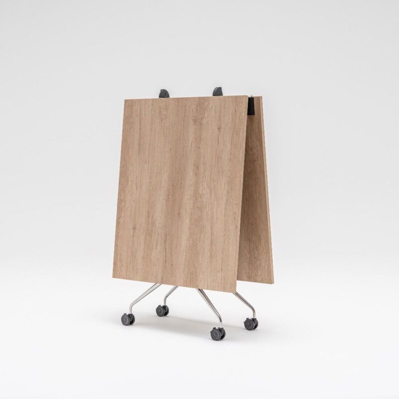 Stół konferencyjny prostokątny składany PLICA złożony Stół konferencyjny prostokątny składany PLICA złożony