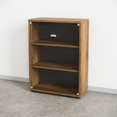 Szafa biurowa niska ze szklanym frontem 1137 x 800 x 364 mm - RT6S