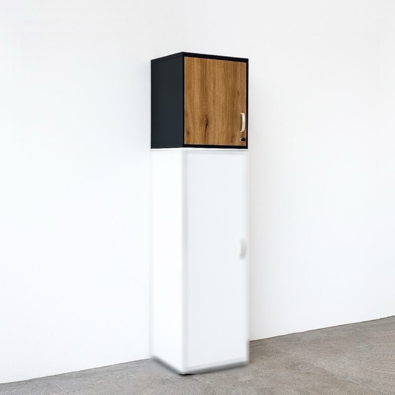 Nadstawka 60 cm na szafę biurową głęboka jednodrzwiowa NW lewa Nadstawka 60 cm na szafę biurową głęboka jednodrzwiowa NW lewa