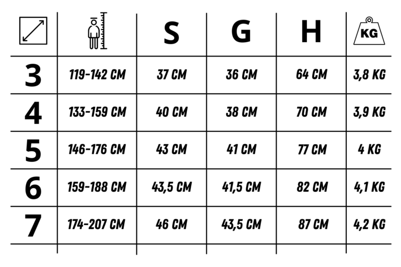 Krzesło SB-BIS wymiary Krzesło SB-BIS wymiary