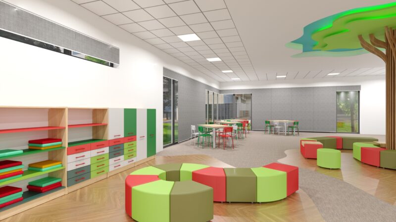 Wizualizacja świetlicy 1 Wizualizacja świetlicy 1