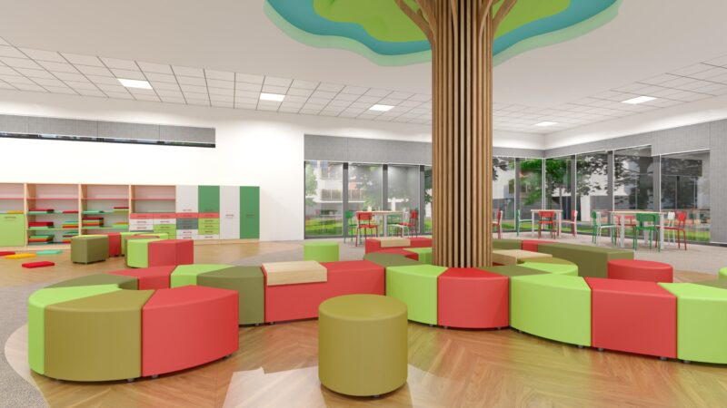 Wizualizacja świetlicy 2 Wizualizacja świetlicy 2