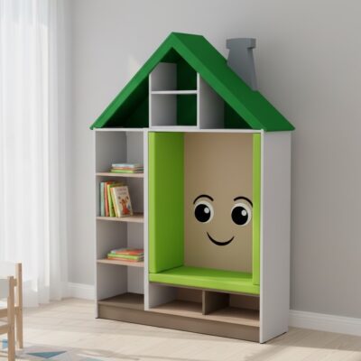 domek średni zielony