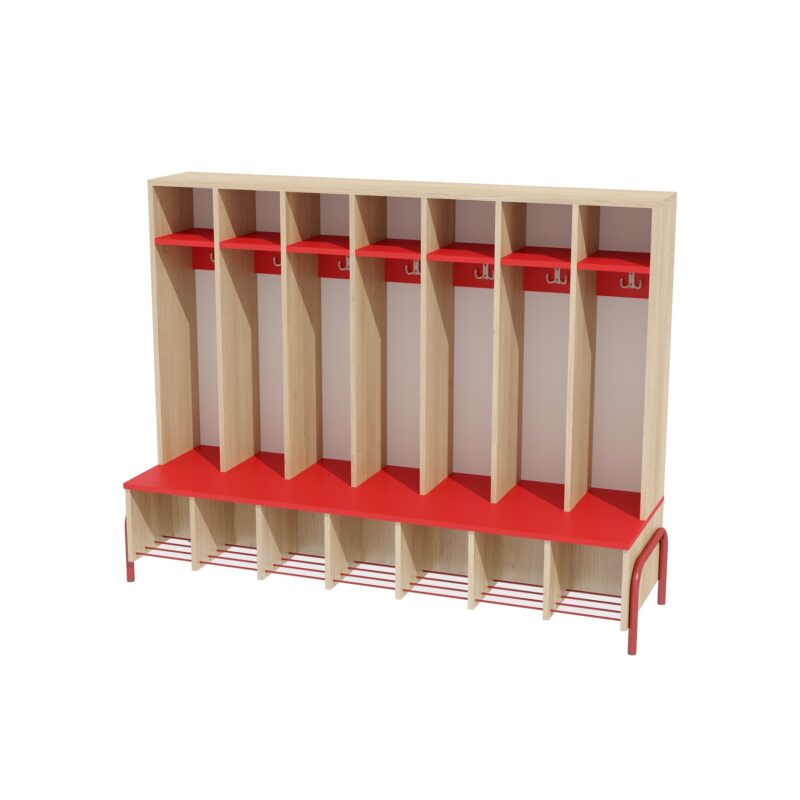 Wieszak 4 Pory Roku bez drzwi 7-os. czerwony5 Wieszak 4 Pory Roku bez drzwi 7-os. czerwony5