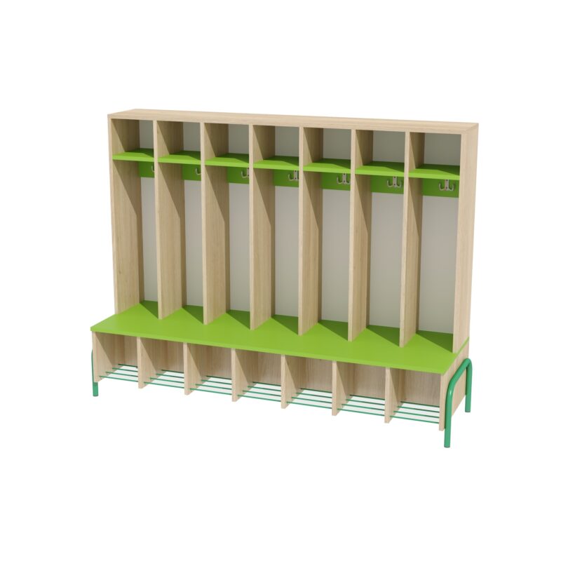 Wieszak 4 Pory Roku bez drzwi 7-os. jasnozielony3 Wieszak 4 Pory Roku bez drzwi 7-os. jasnozielony3