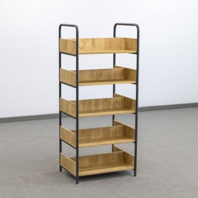 Regał 5p dwustronny do biblioteki