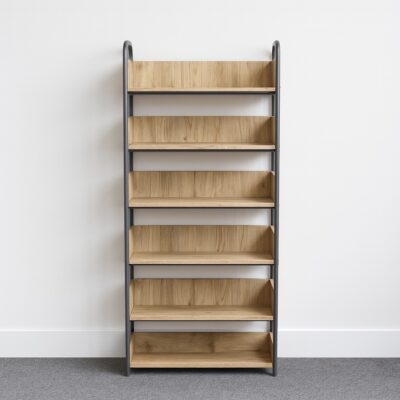 Regał biblioteczny jednostronny - 6 półek na ksiązki