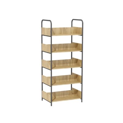 Regał metalowy biblioteczny dwustronny 5 półek
