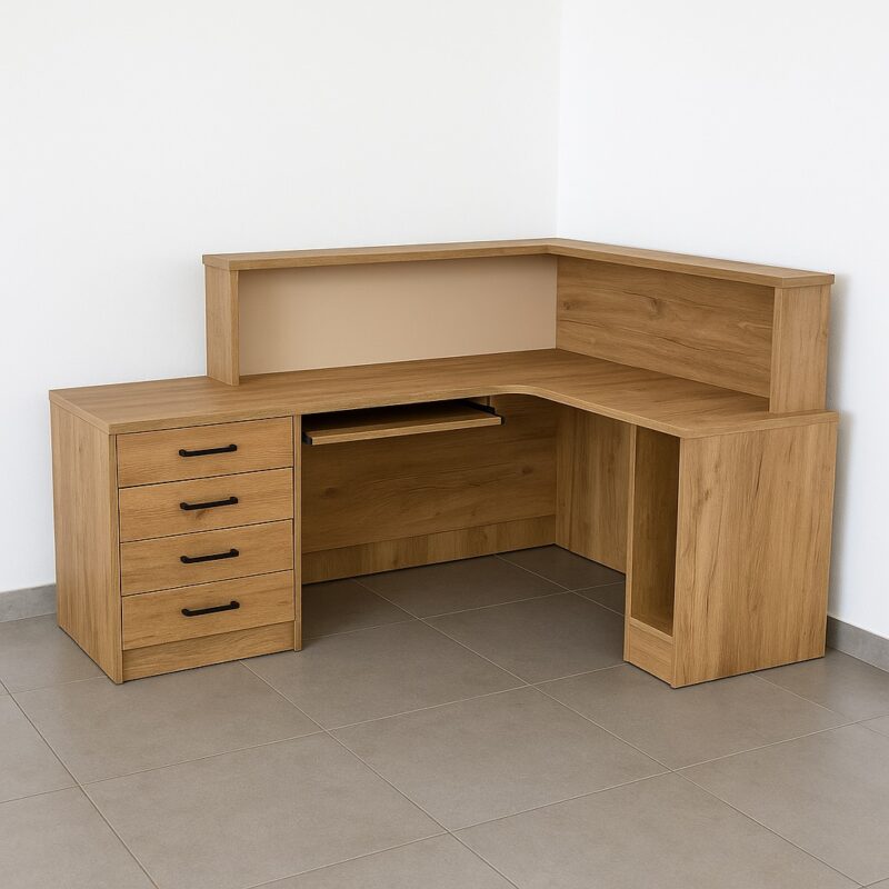 Lada biblioteczna EWA narożna - dąb nagano