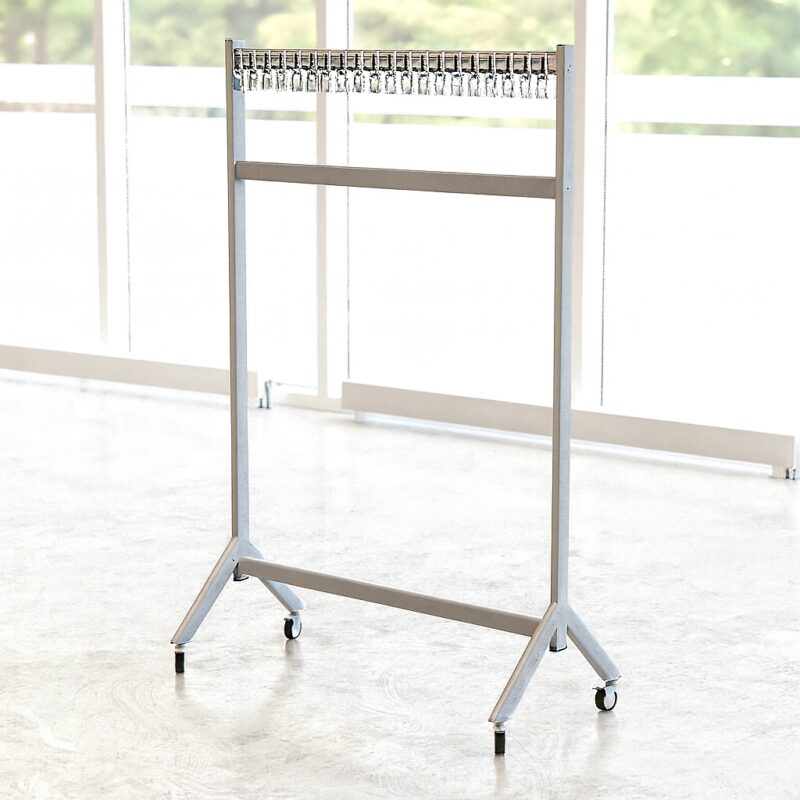 Wieszak szatniowy Y1 - 40 haków 100 cm metalik Wieszak szatniowy Y1 - 40 haków 100 cm metalik