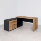 Biurko z szafką managerską z szufladami - SIMPLEX