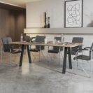 Stół konferencyjny prostokątny na stelażu metalowym - EMILIA (warianty)