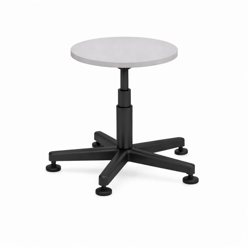 Taboret laboratoryjny na podnośniku stopki Taboret laboratoryjny na podnośniku stopki