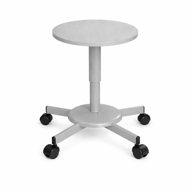 Taboret laboratoryjny regulowany kółka Taboret laboratoryjny regulowany kółka